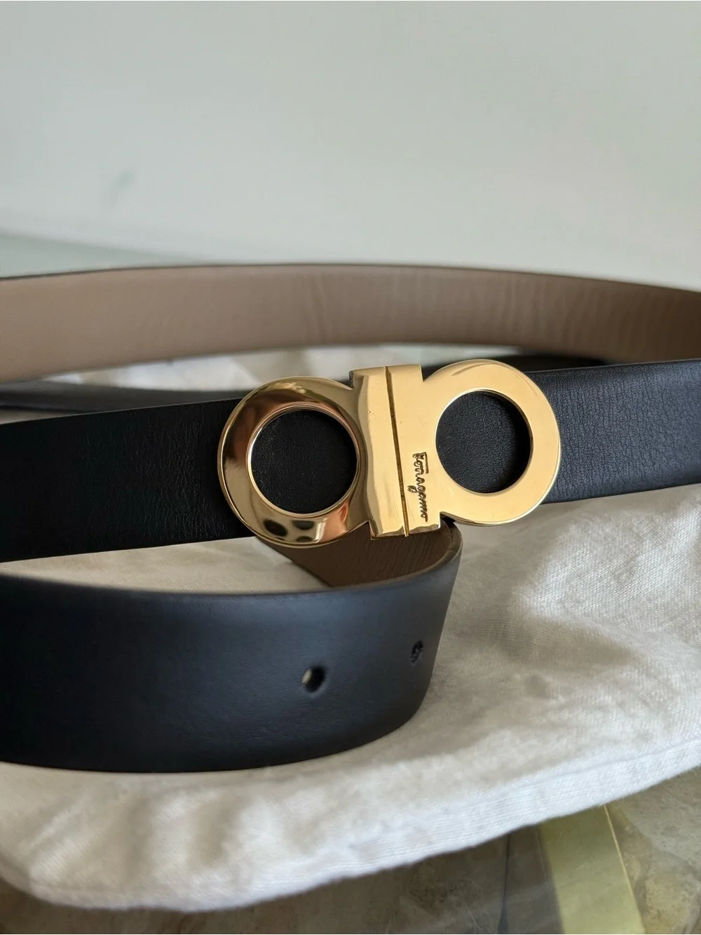 Vintage Salvatore Ferragamo Genuine Leather Belts – Set of 2